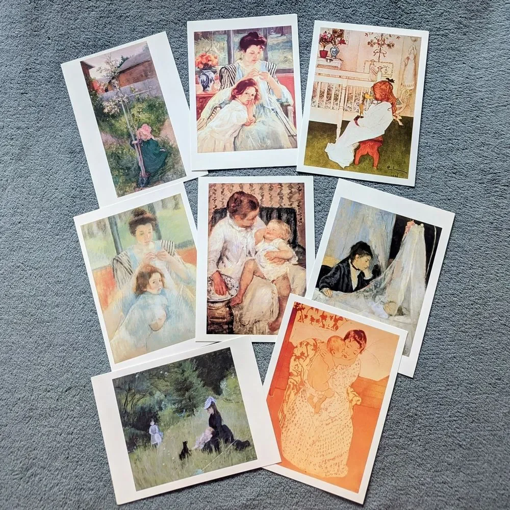Box of 27 Blank Greeting Cards & Envelopes - Painting Themed